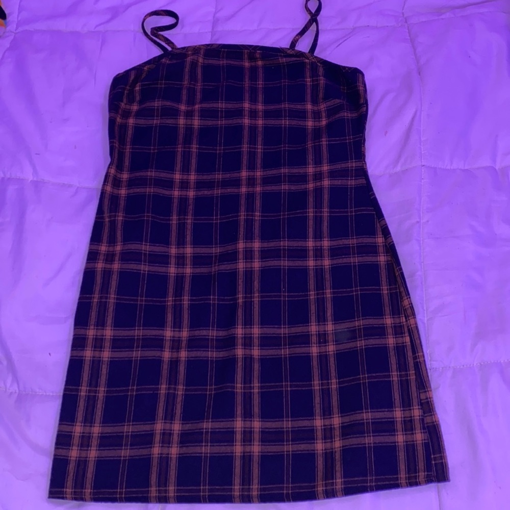 plaid cami dress